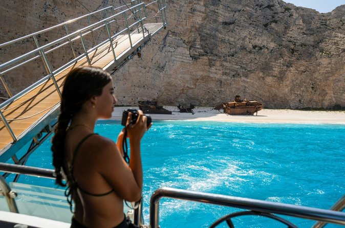 Scenic boat trip along Zakynthos' famous west coast